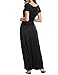 Meaneor Women's Stonewashed Rayon Embroidered Dress Calliope Corset Style Dress Black L