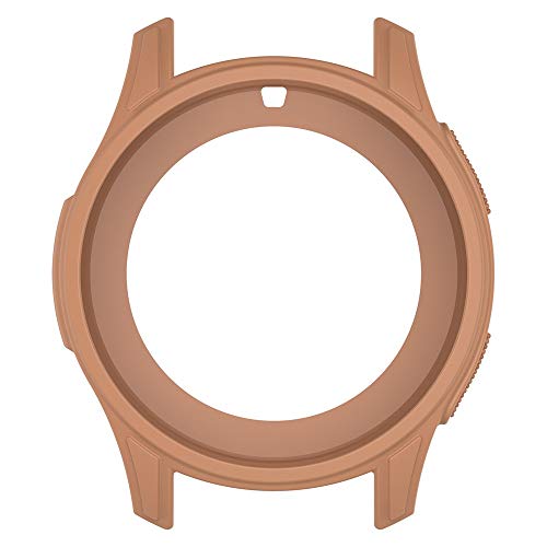 Lywey 1PC Soft TPU Prevent Scratches Protection Silicone Full Case Cover Best for Gear S3 Frontier/Galaxy Watch 42MM / 46MM (42MM, Gold)