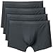 DAVID ARCHY Men's Underwear Ultra Soft Micro Modal Moisture-Wicking Trunks for Men, 4-Pack (M, Dark Gray)
