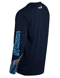 Hook & Tackle® hombres Pez Vela Matrix   Manga larga   Protección Solar UV, rendimiento pesca camisa
