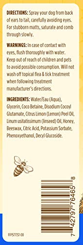 Burt's Bees Dog Detangling Spray - Image 4