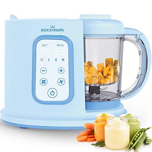 Baby Food Maker Eccomum Baby Food Processor Multi-Function Cooker and Blender to Steam and Puree Baby Food Warmer Mills Machine- 20 Oz Tritan Stirring Cup, Touch Control Panel, Auto Shut-Off (The Best Blender For Baby Food)