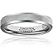 MNH Tungsten Ring 4mm Women Wedding Engagement Band Comfort Fit Beveled Edge Brushed ClassyMNH Tungsten Ring 9mm Women Wedding Engagement Band Comfort Fit Beveled Edge Brushed Classy