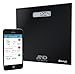 A&D Medical Digital Body Weight Scale - UC-352BLE - Bluetooth Bathroom Weight Machine, Syncs with A&D Heart Track App - 450lb (200kg) - Batteries Included, Black