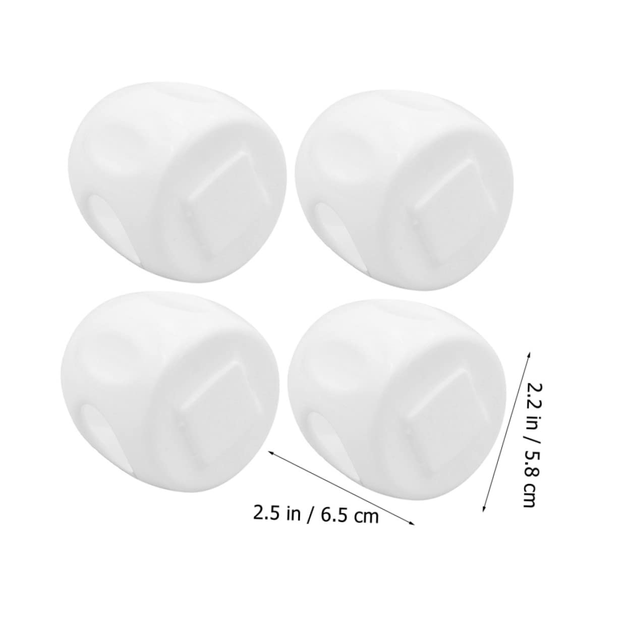 Door Knob Locks 4pcs Locks Cover for Doors Handle Covers Home Child Safety Protector Toddlers Door Knob Round Office Kids Bumper Lock Baby Bedroom Proof Wall Plastic Guard
