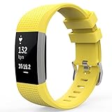 MoKo Fitbit Charge 2 Band, Soft Silicone Adjustable Replacement Sport Strap Band for Fitbit Charge 2 Heart Rate + Fitness Wristband, Wrist Length 5.70