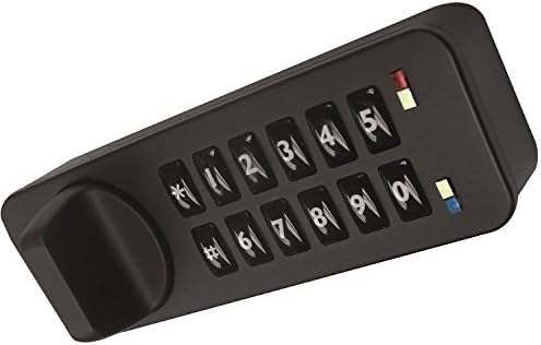 Codelocks Mini 4-In-1 Electronic Cam Lock, KL90-BK-RH, Furniture &amp; Light-Duty, RH Horiz, Black