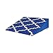 HealthSmart Wedge Pillow Cover for Bed Wedges, Wedge Pillow Case, with Rip & Spill Protection, Fits 24 x 24 x 7 Inch Wedges, Blue Moroccan