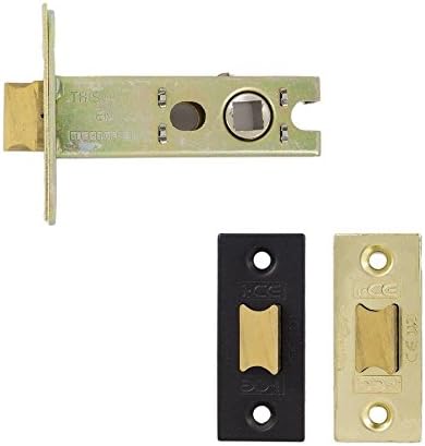 Dzina™ Tubular Latch Architectural (CE and Fire Rated) 75mm (3 Inch) (2 Face Plates EB/Black) Pack of 6