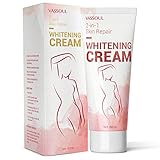 Vassoul Skin Whitening Cream - Lighten & Brighten Armpit, Bikini, Elbow, Private and Sensitive Areas (60mL)