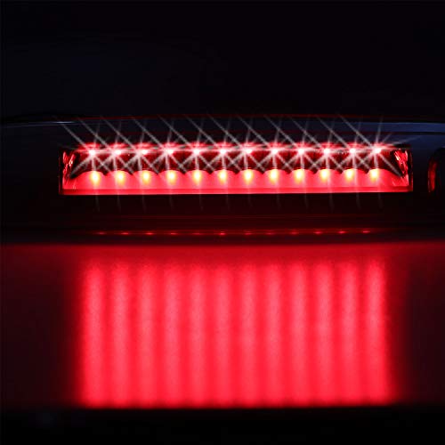 for Ford Escape Explorer & Mercury Mariner Mountaineer Rear High Mount LED 3rd Third Tail Brake Light Stop Light (Chrome Housing Smoke Lens)