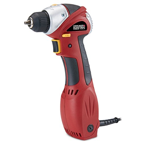 Chicago Electric Power Tools 3/8" Close Quarters Drill with Keyless Chuck
