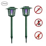 [ 2 pack ] Solar Powered Bug Zapper Light
