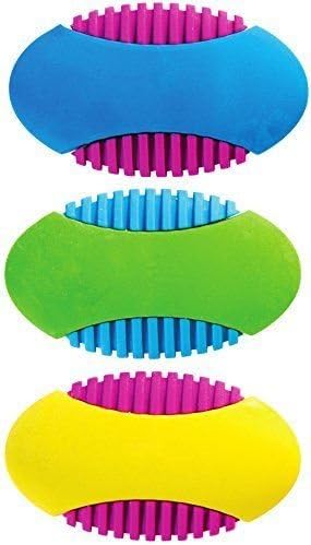 Geddes 3 Pack Get A Grip Erasers, Textured Sides, Fun Assorted Colors