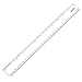 Eboot 2 Pack Clear Plastic Ruler 12 Inches Straight Ruler Plastic Measuring Tool for Student School Office