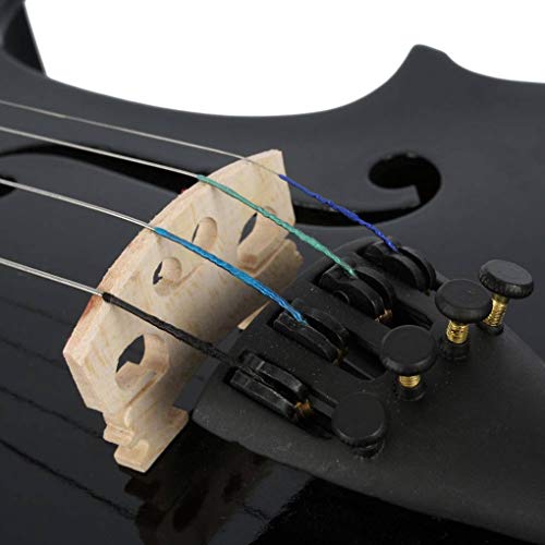 Zerama 1/2 Acoustic Violin Solid Wood Fiddle Case Bow Rosin Kids Students Beginner Stringed Instrument - Thumbnail 5