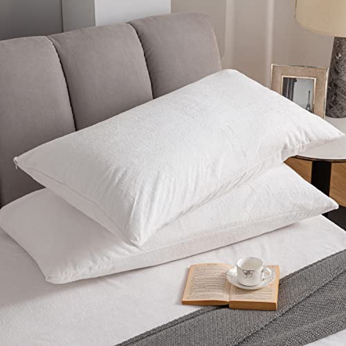 Premium Waterproof Pillow Protectors King Size 20''x38'' Set of 2