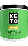 Perfect Keto Greens Superfood Powder: Super Micro Green Drink & MCT Oil, Best as Low Carb Ketogenic Diet Supplement for Ketosis, Amazing for Ketones and Athletic Diets (Lemon)