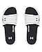 Under Armour womens Ignite VIII Slide Sandal, White (100)/Black, 7