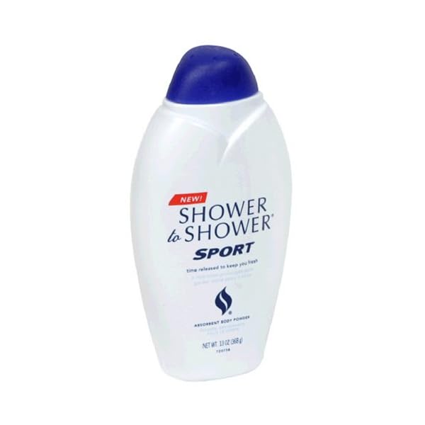 Shower to Shower Absorbent Body Powder, Sport, 13-Ounce Bottles (Pack of 4)