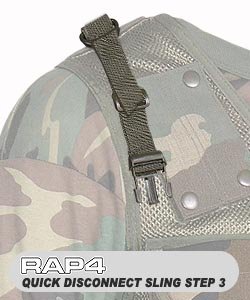 Quick Disconnect Sling (Black) - paintball part