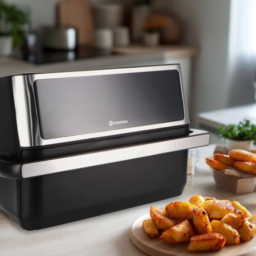 - Double Touch 11 L (5,5 + 5,5 L), Friteuse à air double sans huile, 2850W, 10 menus, écran tactile, minuterie réglable de 60 minutes, 80-200 °C, cuisson facile et saine