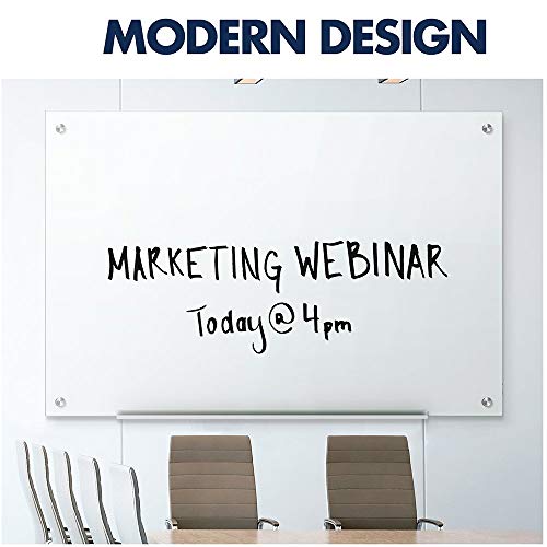 Quartet Glass Whiteboard, Dry Erase White Board for Cubicle