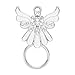 NOUMANDA Rhinestone Crystal Angel Wings Eyeglass Holder&Brooches Pin