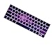 Dogxiong Touch Bar Romantic Purple Star Galaxy Universe Profile Pattern Texture Silicone Keyboard Cover Case Skin for MacBook Pro 13
