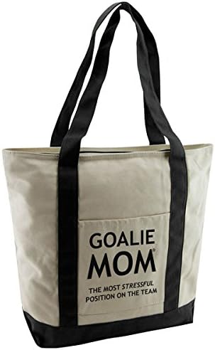 Goalie Mom Cotton Canvas Tote Bag