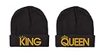 King & Queen, Couple Matching, Warm & Stylish 12 inch Long Unfolded Beanie