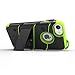 Zizo BOLT Series compatible with iPhone 8 Case Military Grade Drop Tested with Tempered Glass Screen Protector, Holster iPhone 7 case NEON GREEN