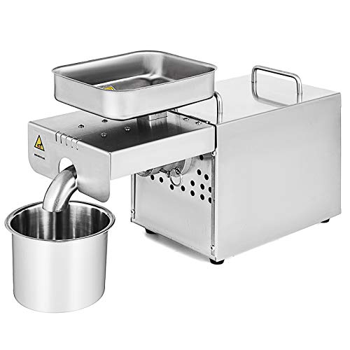 Happybuy Oil Press Machine Commercial Grade Home Automatic Oil Press Machine 304 Stainless Steel Oil Expeller Extractor with 3 Uses for Peanut Nuts Seed (Auto Oil Press) - Thumbnail 5