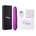 Dildo Vibrator Juntame G Spot Vibrators Rechargeable Clitoral Stimulator Adult Sex Toy for Women Men Realistic Dildos with Rotation 100% Waterproof (Purple 1)