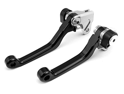 Motorcycle Racing CNC Billet 3 Fingers Length Pivot Brake Clutch Levers Black Fit For Suzuki DRZ 400 S/SM 2000-2011 - Thumbnail 2