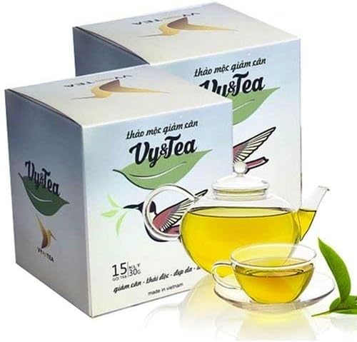 2 Box Vy & Tea 100% Natural Herbal Tea Help Weight Loss, Detox Body, Beautiful Skin, Lower Cholesterol, Reduce Fat, Slim & Toning. USA Seller