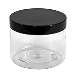 JUVITUS Clear Refillable Travel Jar - 4 oz