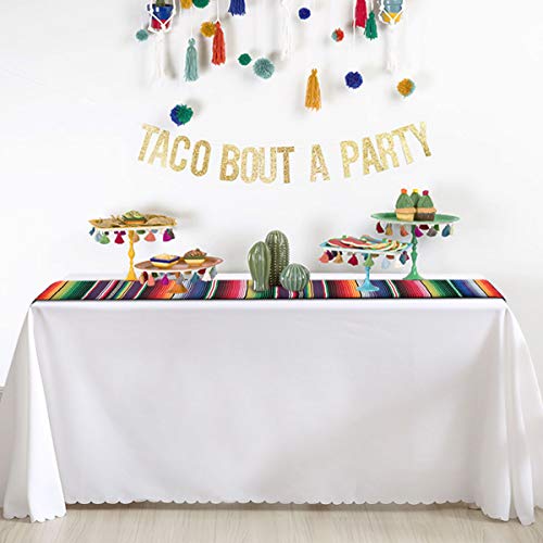 110" x 15" Mexican Table Runner for Cinco de Mayo Decorations Hand