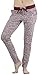 ToBeInStyle Women's Heathered French Terry Jogger Pants - Burgundy - Large