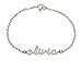 Personalized Necklaces Name Bracelet, 925 Sterling Silver Initial Bracelet, Name Pendant (7.5 Inches)