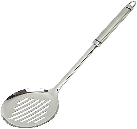 Stainless Steel slotted spoon，Stainless Steel Kitchen Utensil Cooking(304Stainless Steel),15INC