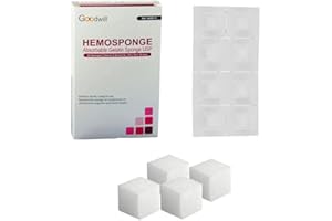 KASHSURG Goodwill Hemosponges 10x10x10 MM Absorbable Sponge 32/pk