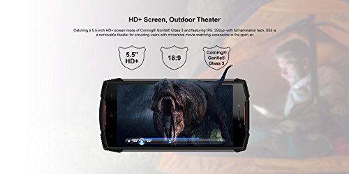 DOOGEE-S55-55-Pulgadas-relacin-18-9-Android-80-Smartphone-al-Aire-Libre-IP68-Impermeable-Antipolvo-Antigolpes-Carga-rpida-de-la-batera-5500mAh-Octa-Core-4GB-64GB-Negro