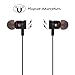 Bluetooth Headsets, HeQiao Magnetic Bluetooth Earphones HIFI Sweat-Proof Wireless Earbuds Balanced Stereo Audio In-Ear Headphone for Sports Workout (Magnet-Adsorption, Noise-Canceling)(Black)