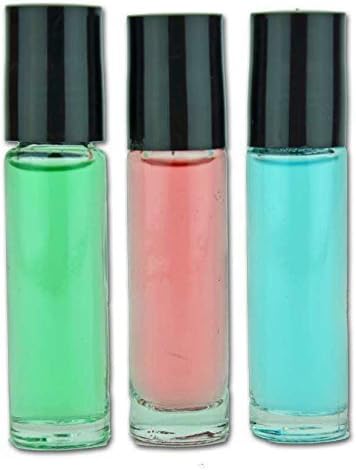 Avany NaturalsMens Fragrance Samples - Roll on Body Oil, Pure Uncut Solid Perfume, Travel Size Cologne, Rollerball Fragrance, 3 Pc Set