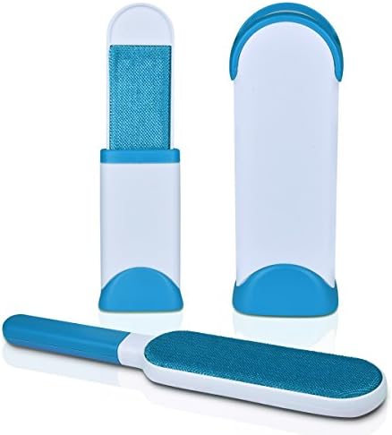 Ducking Pet Fur Remover Dog &amp; Cat Lint Remover with Self-Cleaning Base - Lint Brush - Double Sided Animal Hair Removal Tool - Perfect for Clothing, Furniture, Couch, Carpet, Car Seat