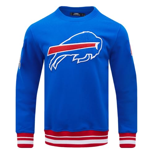 Pro Standard Mens NFL Buffalo Bills Mash Up Crewneck Sweatshirt Royal Blue/Red S at Amazon