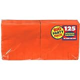 Big Party Pack Orange Peel Beverage Napkins | Pack of 125 | Party Supply