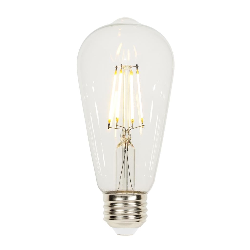 Westinghouse Lighting 4713240 4,2 Watt (40 Watt Equivalent) ST58 Dimmable Clear Filament LED Light Bulb, E27 Base
