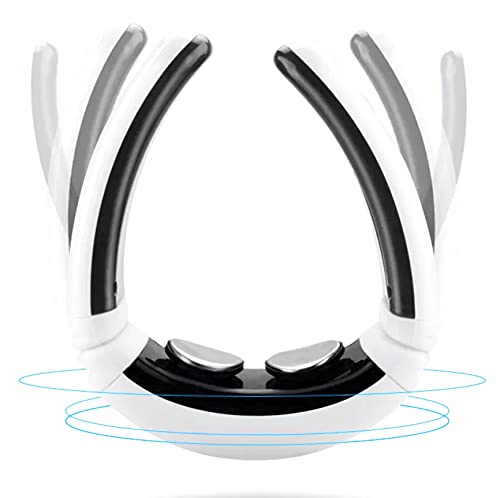 HEVIDENCIA Masseur Cervical, Masseur de Nuque Portable, Massage de Cou Intelligent à Impulsion électrique Avec Fonction de Chauffage,6 Modes de Puissance pour Voyage, Bureau, Maison